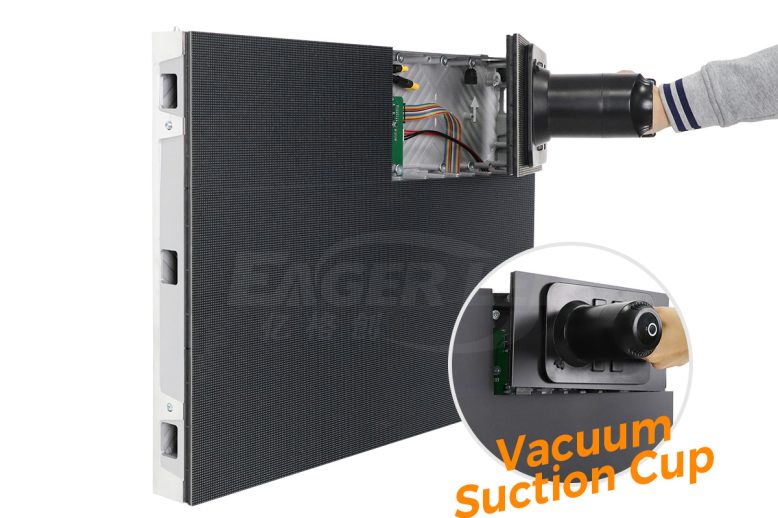 640F2-2 Écran LED intérieur EA640F2, accès frontal pour la maintenance des modules et des composants de l'armoire