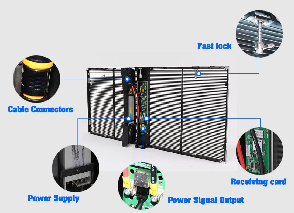 structure LED Display Manufacturer in China EagerLED Transparent LED Screen