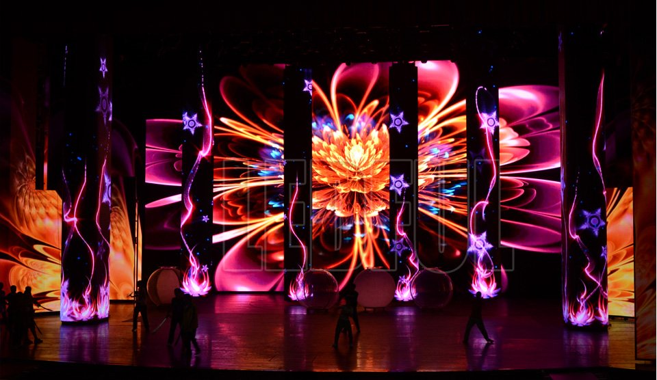 LED Display Manufacturer in China EagerLED Indoor rental LED display on the stage