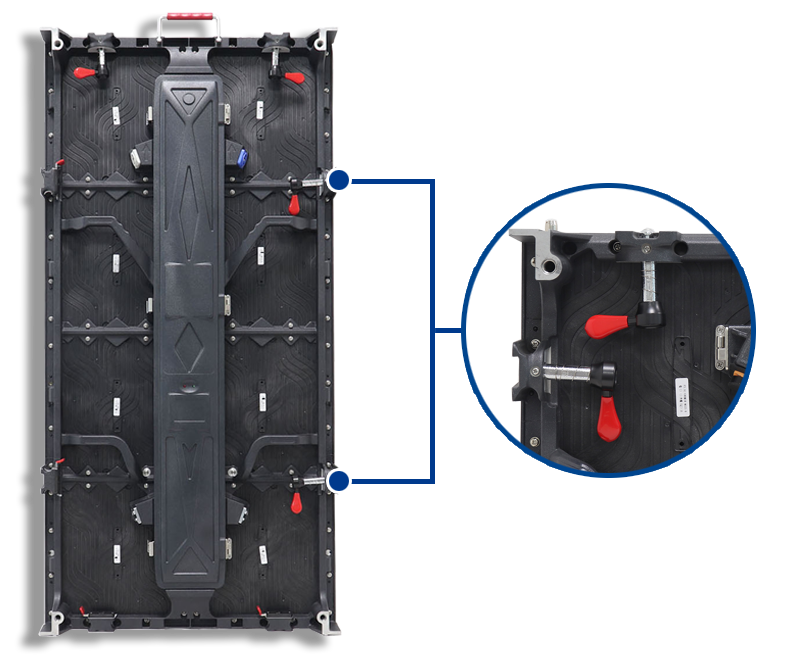 500x1000 Cabinet lock LED Display Manufacturer in China EagerLED P391 Outdoor Rental LED Video Wall