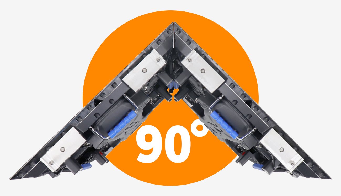 Rental LED Display EA500C5 LED Display Manufacturer in China EagerLED 90 degree splicing installation