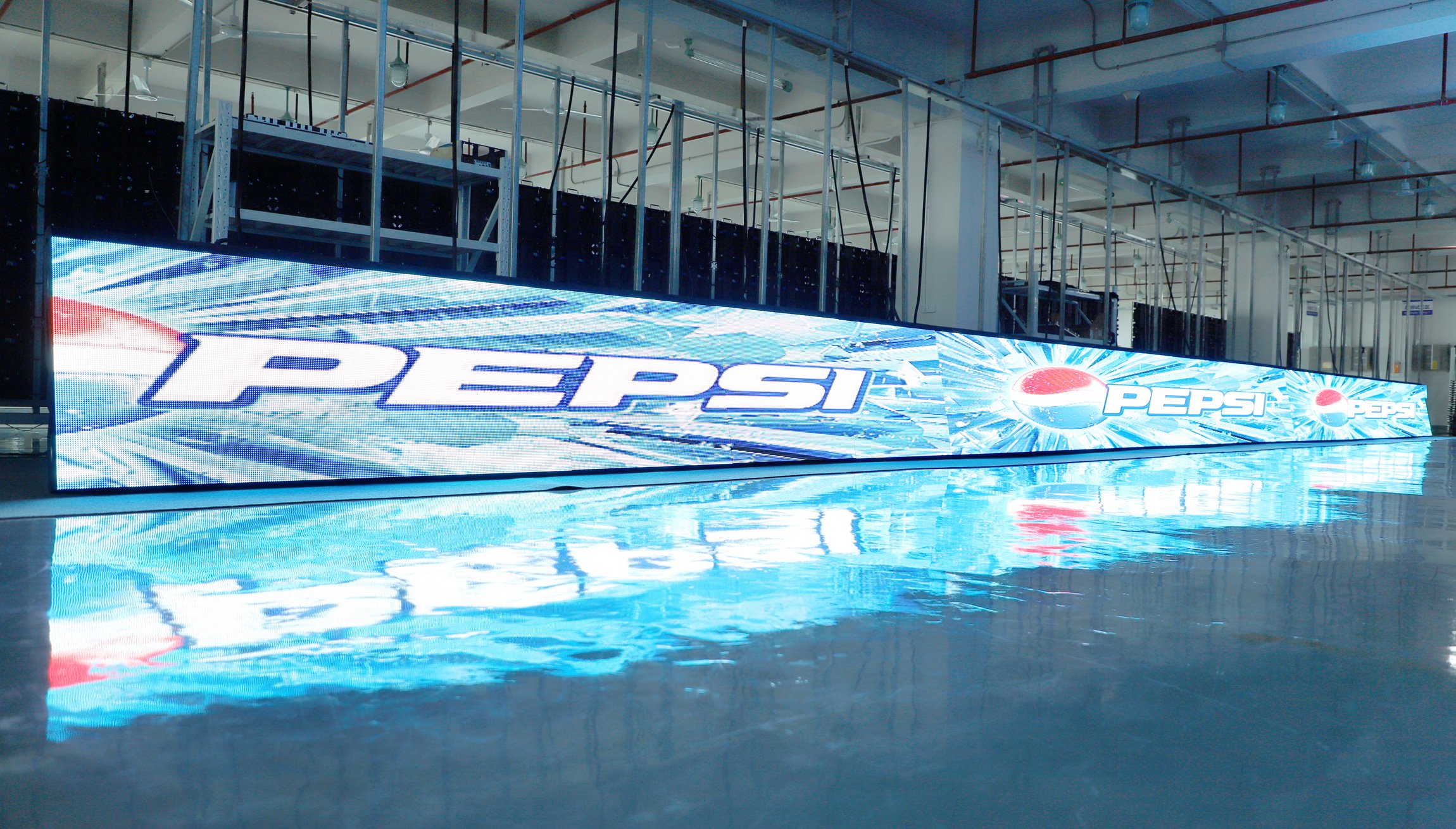26 Stadium Perimeter LED Displays in the workshop