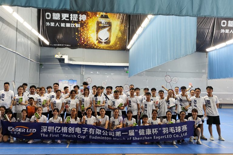 EagerLED LED Display Factory Doubles Badminton Match