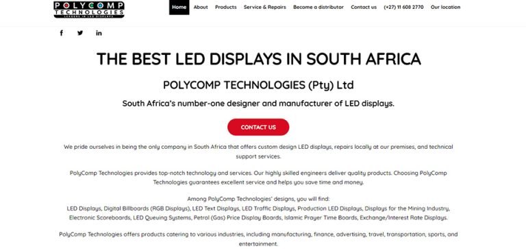 Top 30 LED Screen Suppliers in South Africa