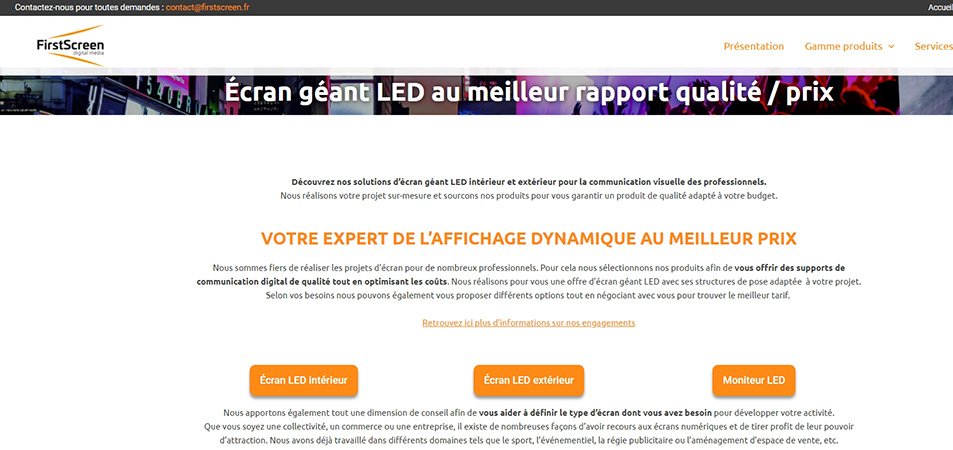 Panneau lumineux à DEL sur mesure - Orange Traffic inc.