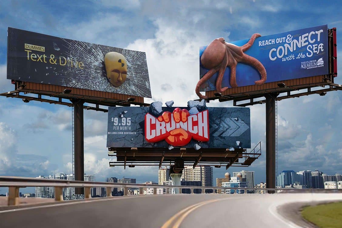 3dbillboards LED Display Manufacturer in China EagerLED 3d billboards in outdoor