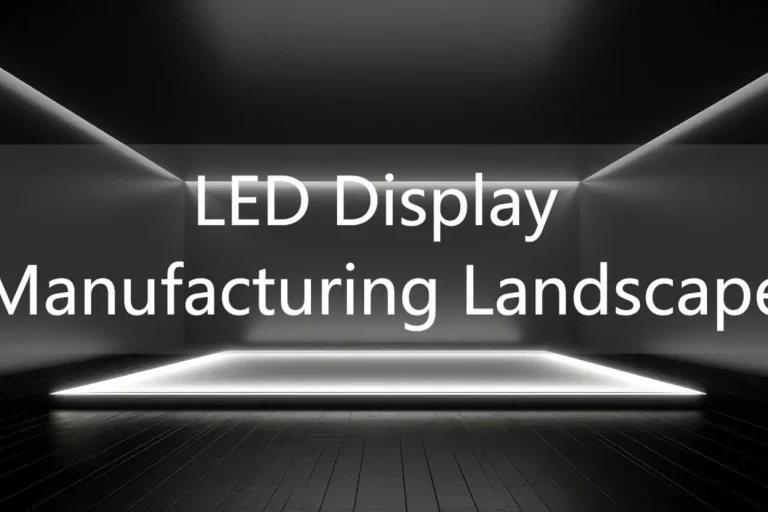 LED Display Manufacturing LandScape