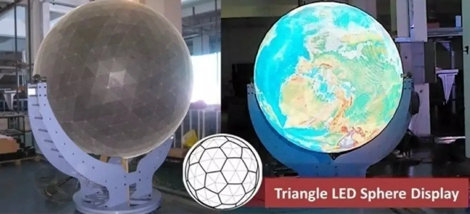 triangle LED sphere screen LED Display Manufacturer in China EagerLED triangle LED sphere screen