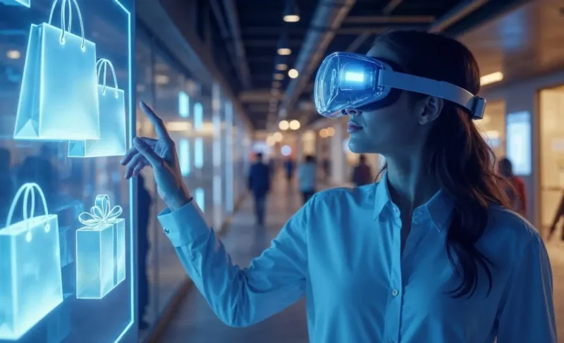 الواقع الافتراضي أو الواقع المعزز لمراكز التسوق