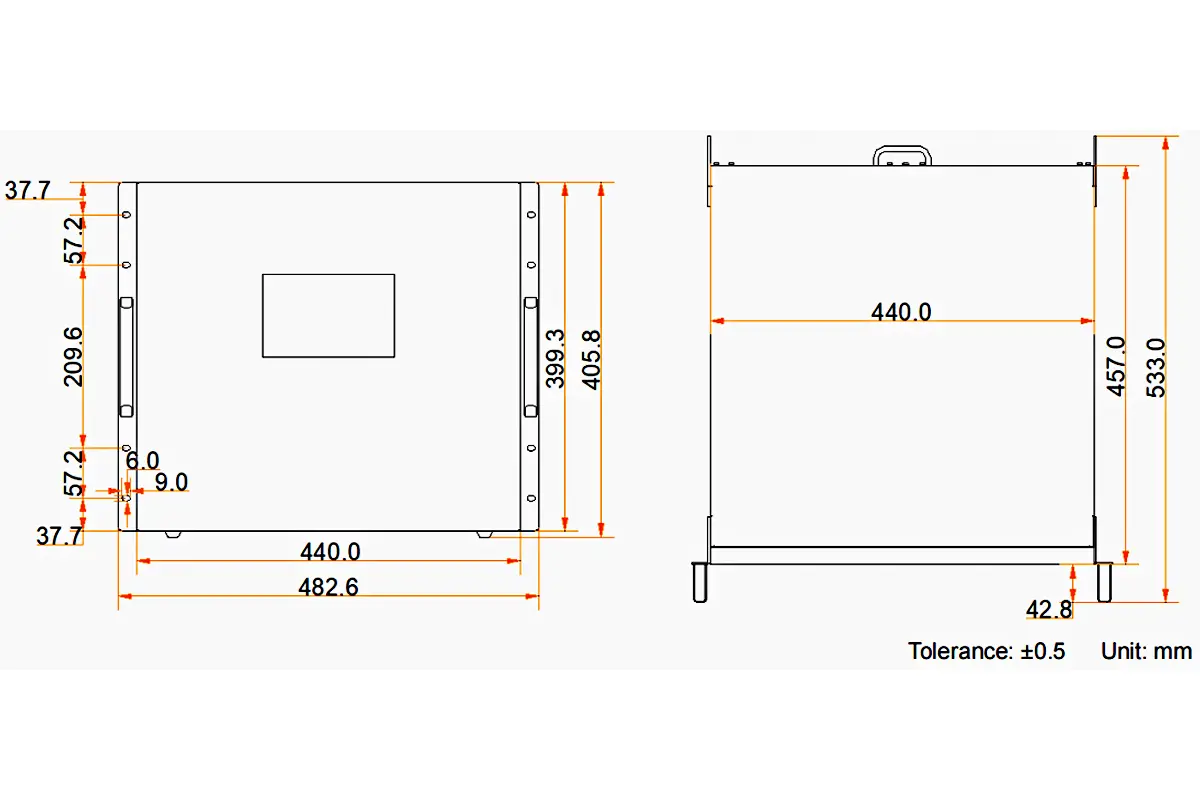 شركة نوفاستار H9 لتصنيع شاشات LED في الصين EagerLED أبعاد نوفاستار H9