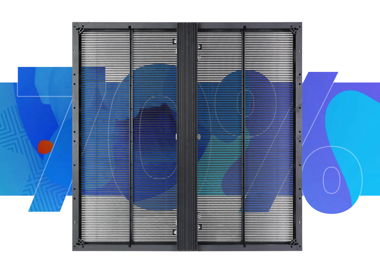 شاشة عرض LED شفافة خارجية، مصنع شاشات LED في الصين EagerLED