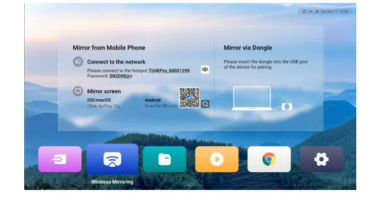 خاصية النسخ اللاسلكي لشاشة TU4K Pro LED من الشركة المصنعة في الصين EagerLED خاصية النسخ اللاسلكي لشاشة TU4K Pro