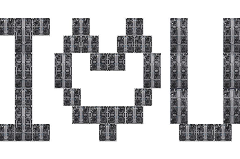 Creative staggered installation of H9 series rental LED screens