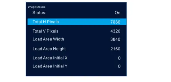 Image Mosaic of Novastar UHD Jr LED Controller