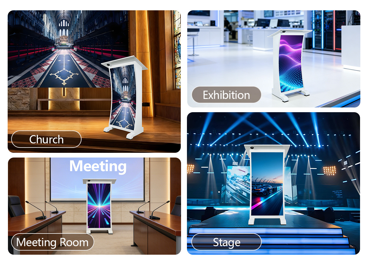Podium LED Screen 8 LED Display Manufacturer in China EagerLED