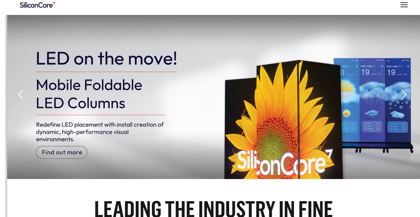 SiliconCore Technology LED Display Manufacturer in China EagerLED SiliconCore Technology