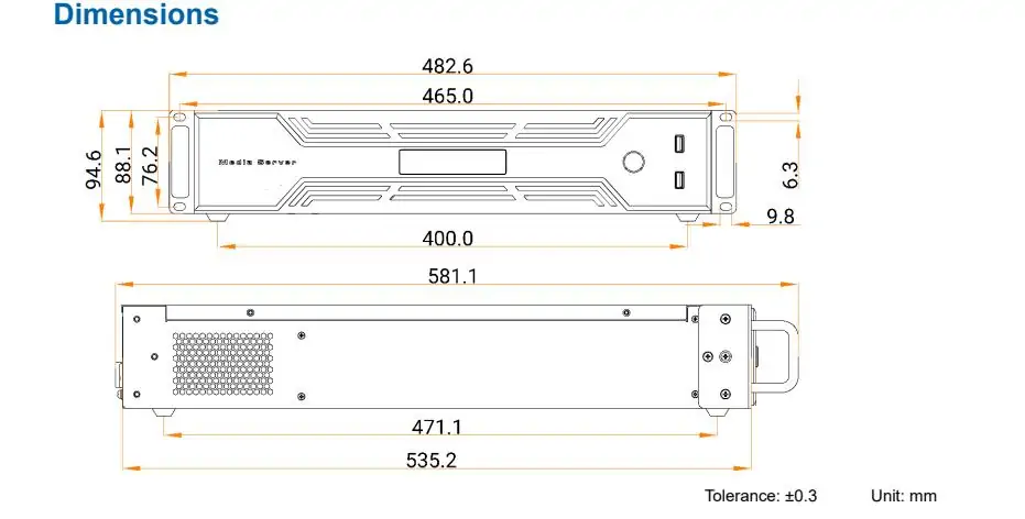 Novastar ET2SG Dimensions LED Display Manufacturer in China EagerLED Novastar ET2S G Dimensions