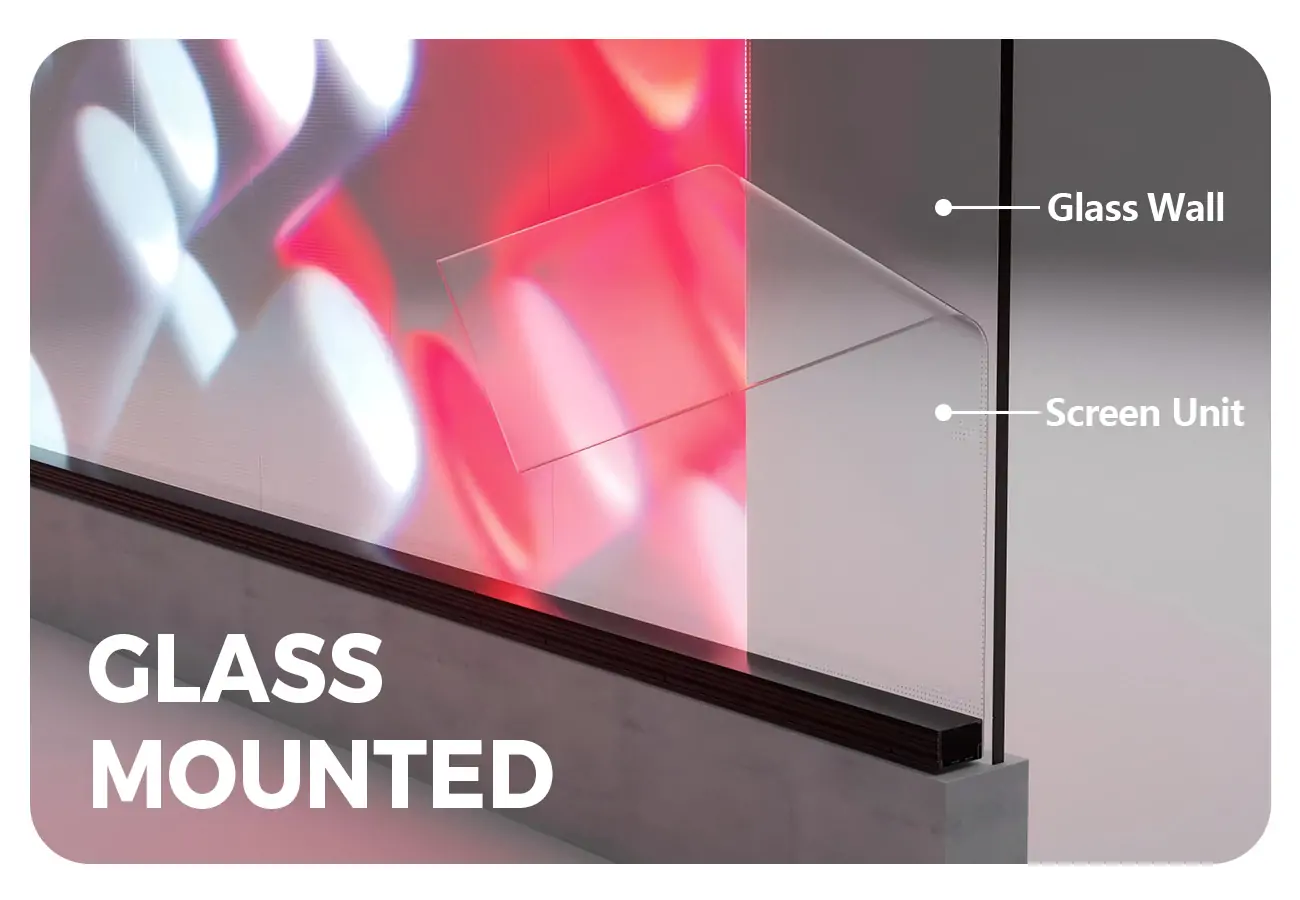Rolling LED Screen Installed Easily on the Glass Wall LED Display Manufacturer in China EagerLED Rolling LED Screen Installed Easily on the Glass Wall