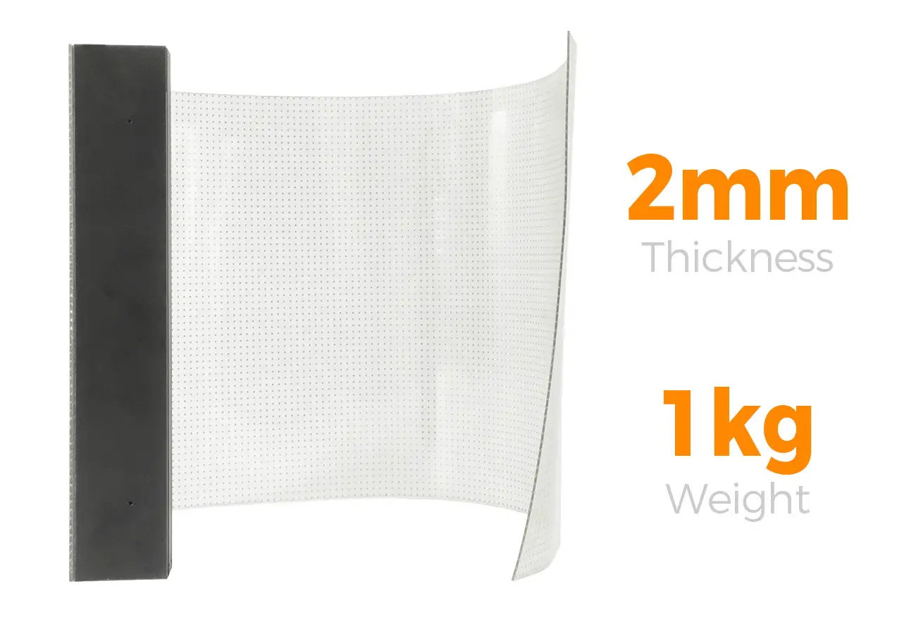 UltraThin Flexible Roll Up LED Screen LED Display Manufacturer in China EagerLED Ultra Thin Flexible Roll Up LED Screen
