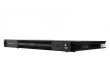 Rack-mount media server front panel with USB 3.0 ports and power button, 1U chassis design