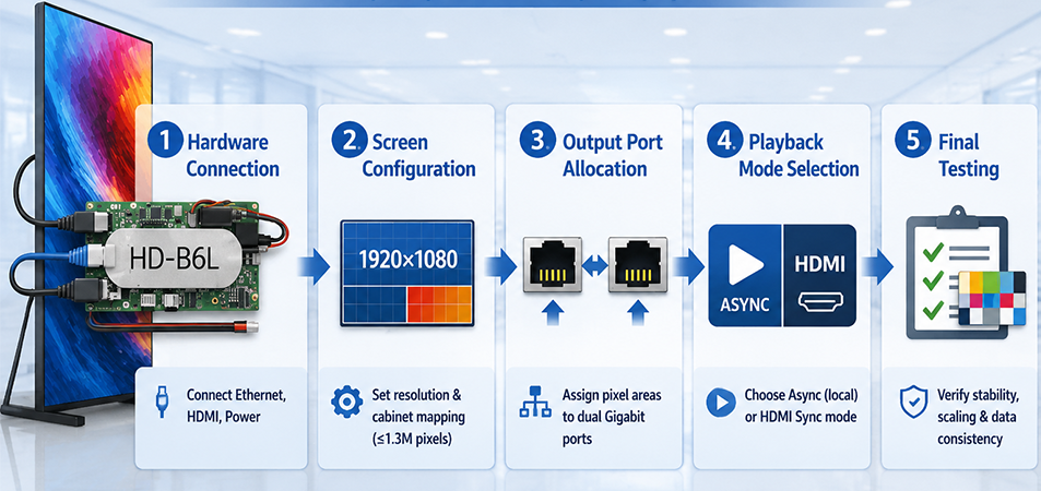 Huidu B6L LED Poster Control Card8 LED Display Manufacturer in China EagerLED Huidu B6L LED Poster Control Card