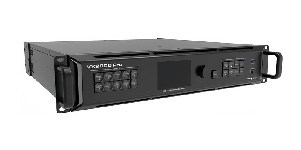 NovaStar VX2000 Pro1 LED Display Manufacturer in China EagerLED VX2000 Pro LED Display Controller front panel with keypad and display rack mountable professional video equipment