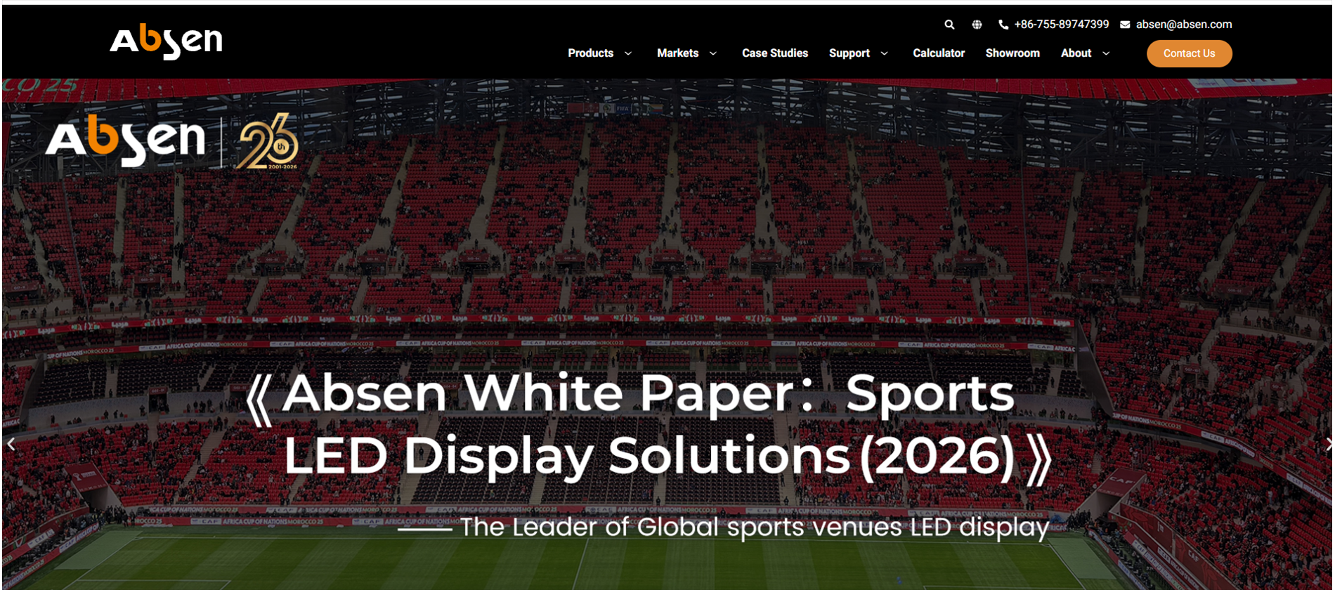14 Absen LED Display Manufacturer LED Display Manufacturer in China EagerLED Absen LED display manufacturer sports display solutions banner inside a stadium