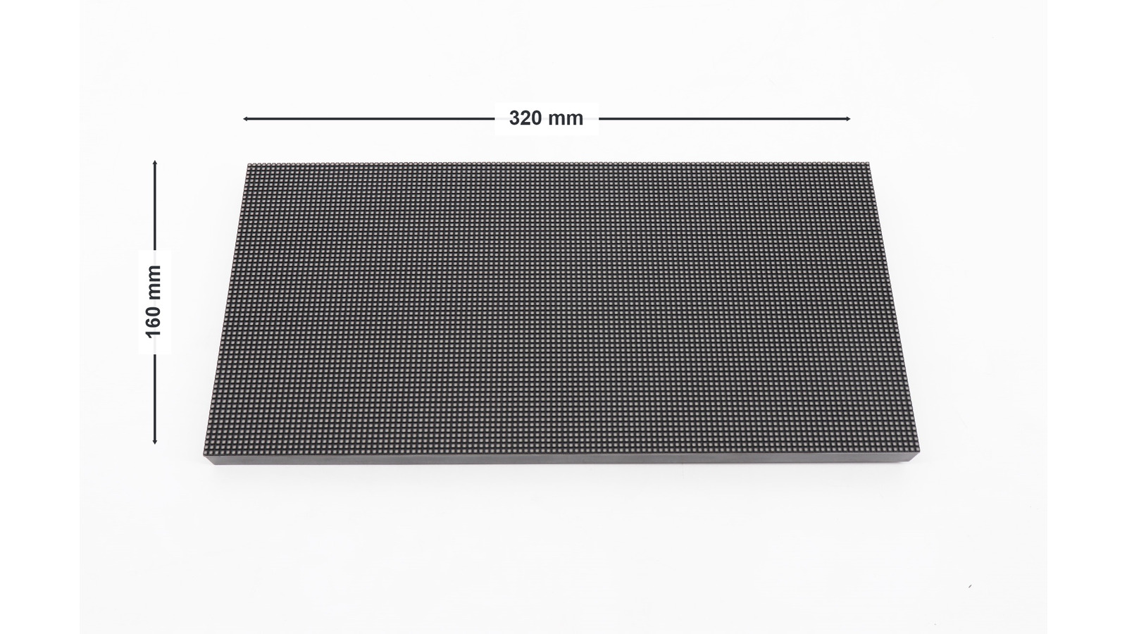 Codex 图像 2026年8月13日 101448 LED Display Manufacturer in China EagerLED 320 x 160 mm LED Screen Panel module with dimension labels