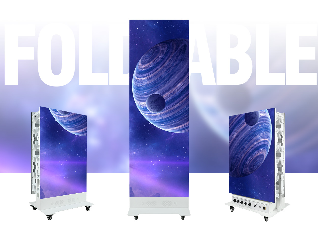 EA1920OP21 LED Display Manufacturer in China EagerLED EA1920OP2 Outdoor Foldable Poster LED Screen