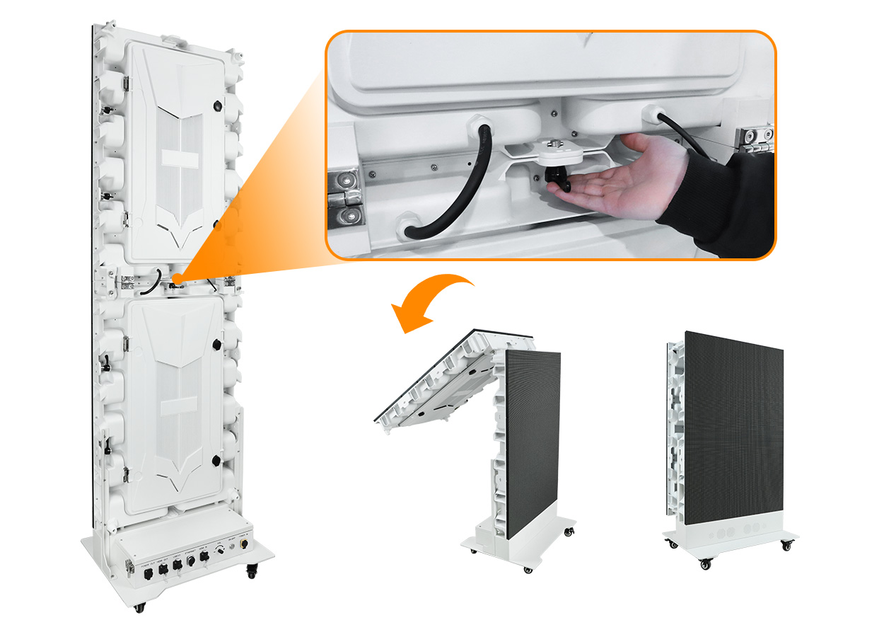 EA1920OP22 LED Display Manufacturer in China EagerLED EA1920OP2 Outdoor Foldable Poster LED Screen