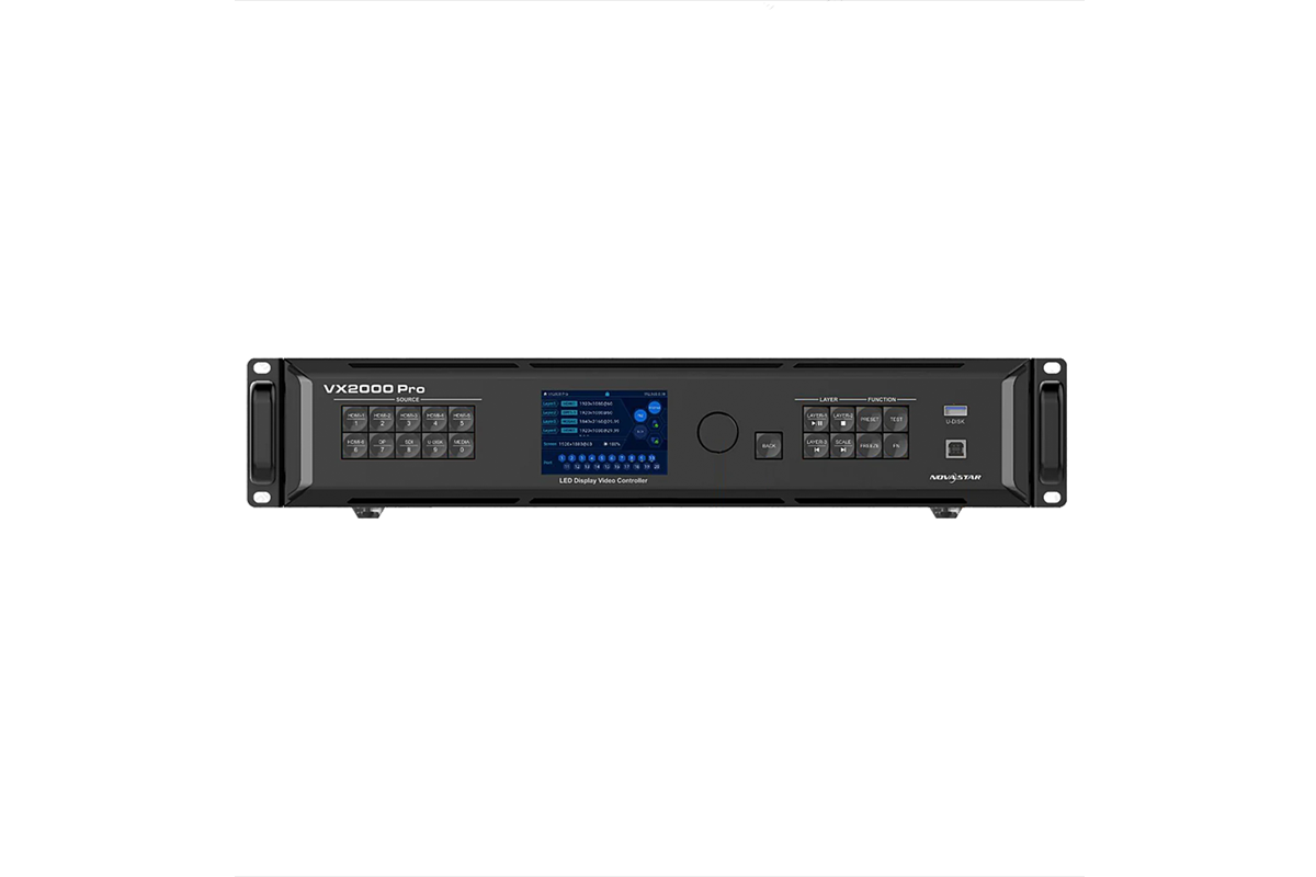 NovaStar VX2000 Pro 4K LED Controller LED Display Manufacturer in China EagerLED NovaStar VX2000 Pro 4K all in one LED display controller front panel