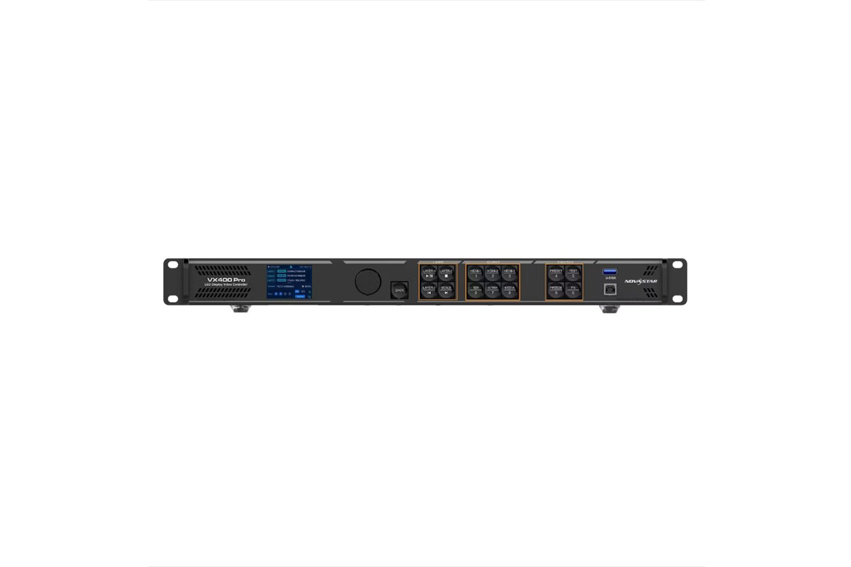 Novastar VX400 Pro LED Display Manufacturer in China EagerLED NovaStar VX400 Pro compact all in one LED display controller front panel