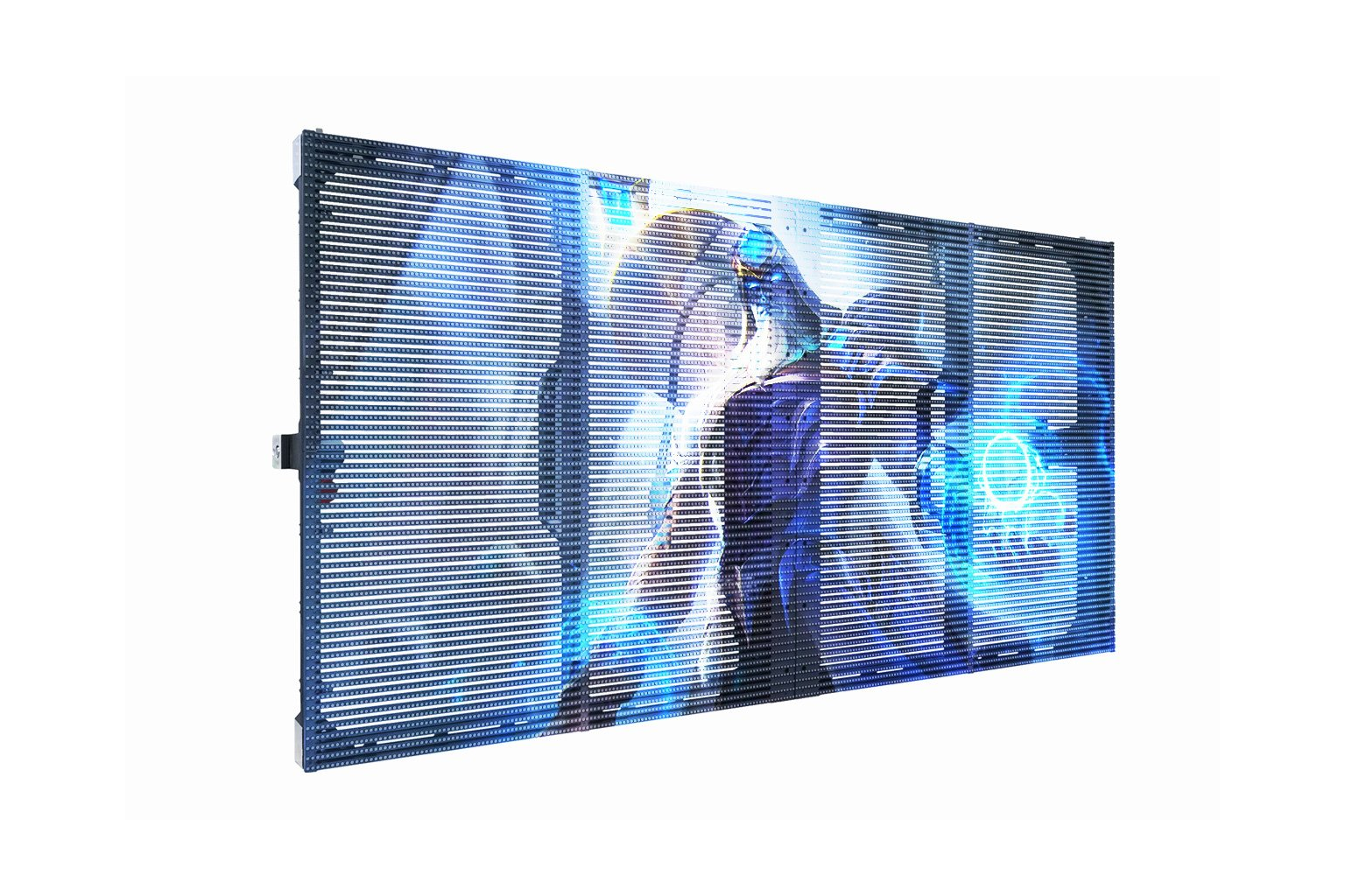 Transparent LED Display Cabinet 1000 x 500mmEA1000TOR1 LED Display Manufacturer in China EagerLED 1000 × 500 mm transparent LED display cabinet