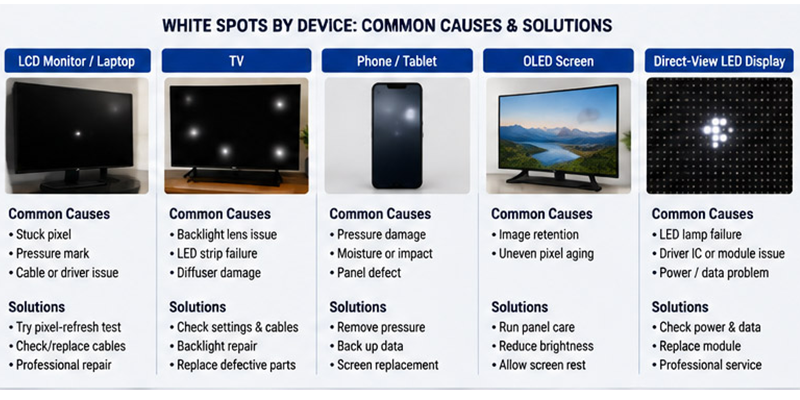 White Spots on a Screen 5 LED Display Manufacturer in China EagerLED White Spots on a Screen
