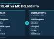 MCTRL4K vs MCTRL660 Pro comparison: 4096×2160 vs 1920×1200 resolution, 8.8M vs 2.3M pixels, 16 vs 6 Ethernet ports, 4 vs 2 fiber ports, HDR vs 3G-SDI