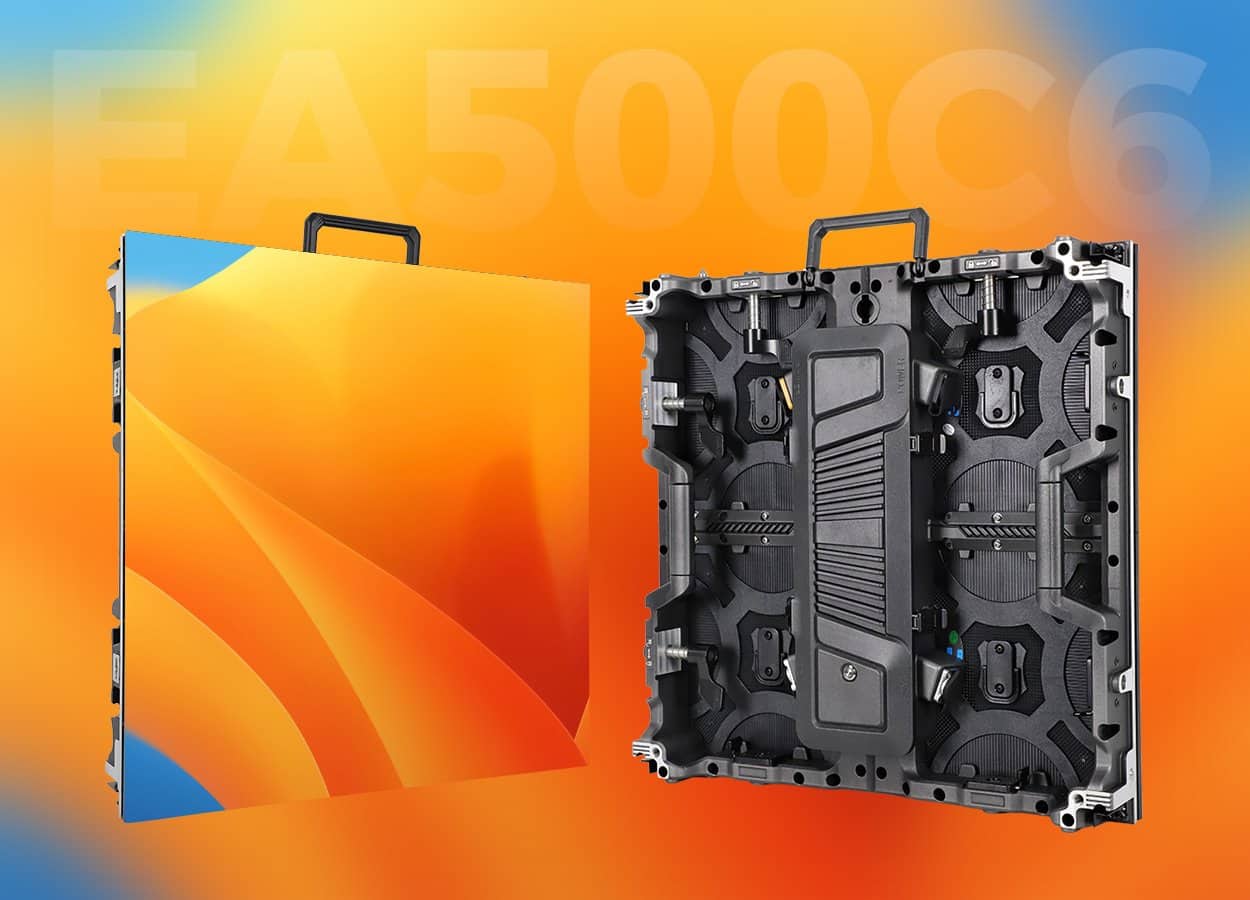 منظر أمامي وخلفي لـ EagerLED خزانة LED للإيجار EA500C6