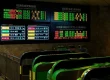 LED departure boards above ticket gates in a Japanese railway station
